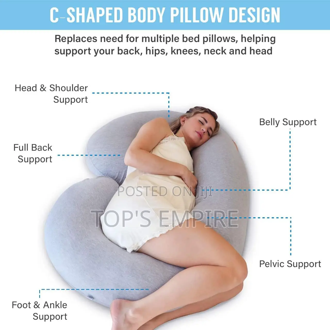Sleep Comfortably This Christmas– Bumpbliss C-Shaped Pregnancy Pillow