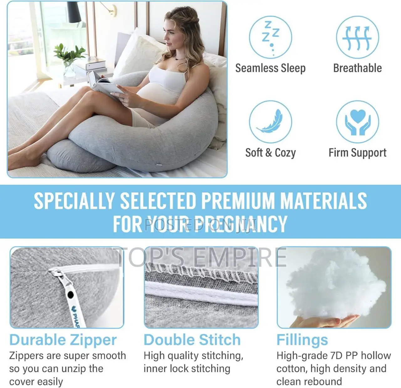 Sleep Comfortably This Christmas– Bumpbliss C-Shaped Pregnancy Pillow
