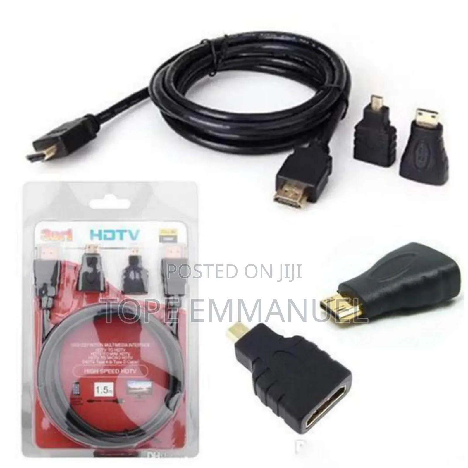 HDTV 3 in 1 Cable Also Suitable as Hdmi 3 in 1 Cable
 