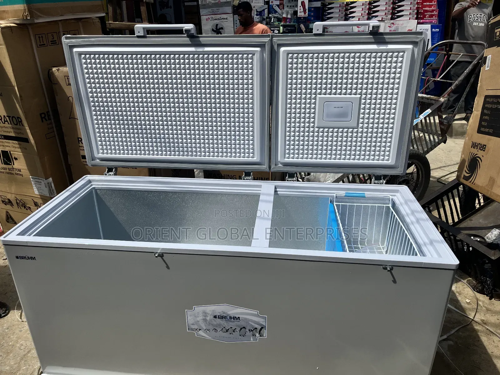 Bruhmm 550l Double Door Deep Freezer