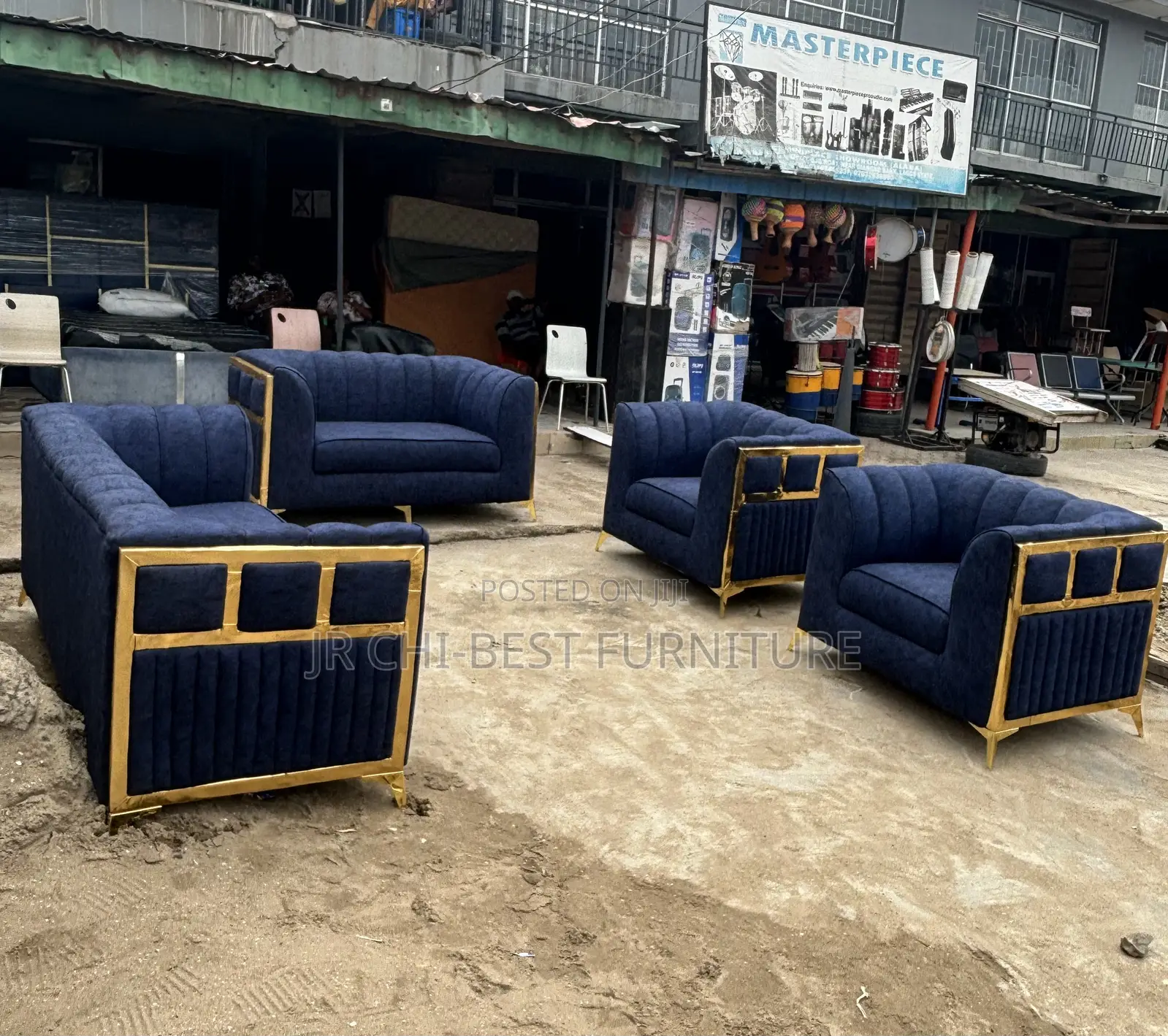 Brand New Durable Set of Fabric Upholstery Sofa | Chair Set
