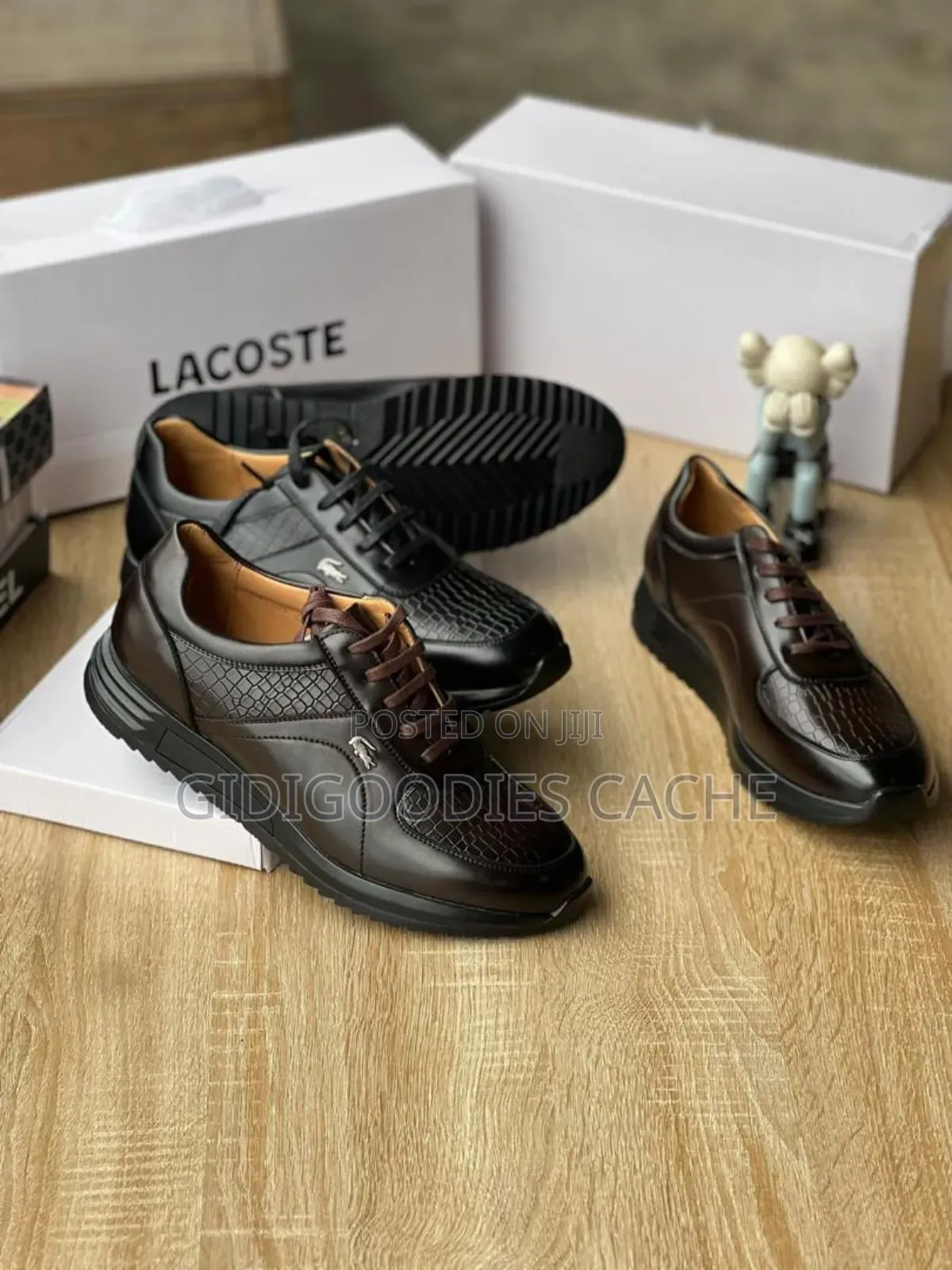 Lacoste Plain Laceup Shoes Size 40-46
