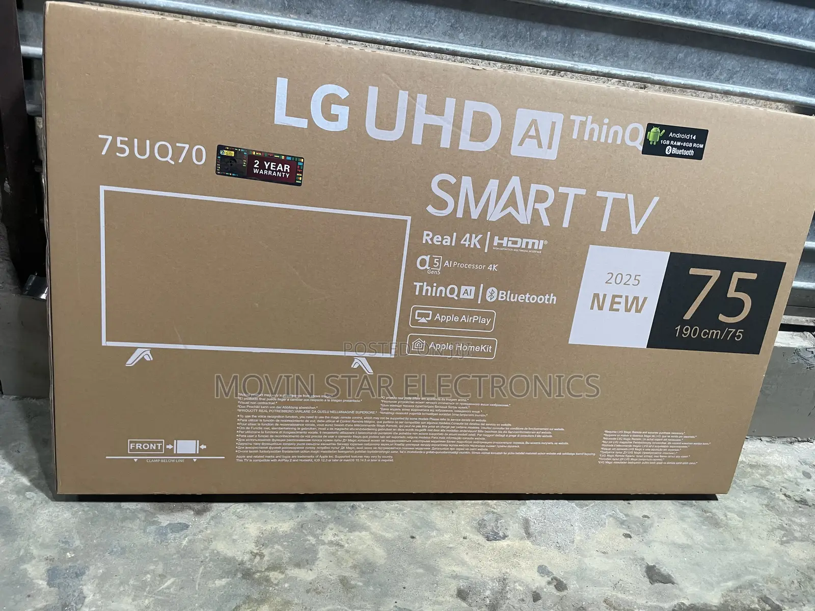 Ox. Lg 75 Inches Smart Tv Netflix Youtube