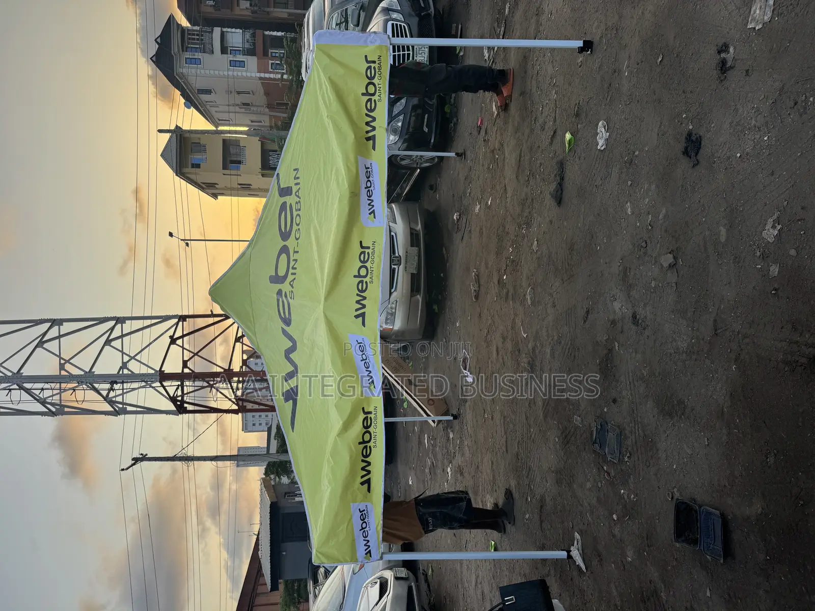 10ft by 10ft Foldable Canopy With Branding