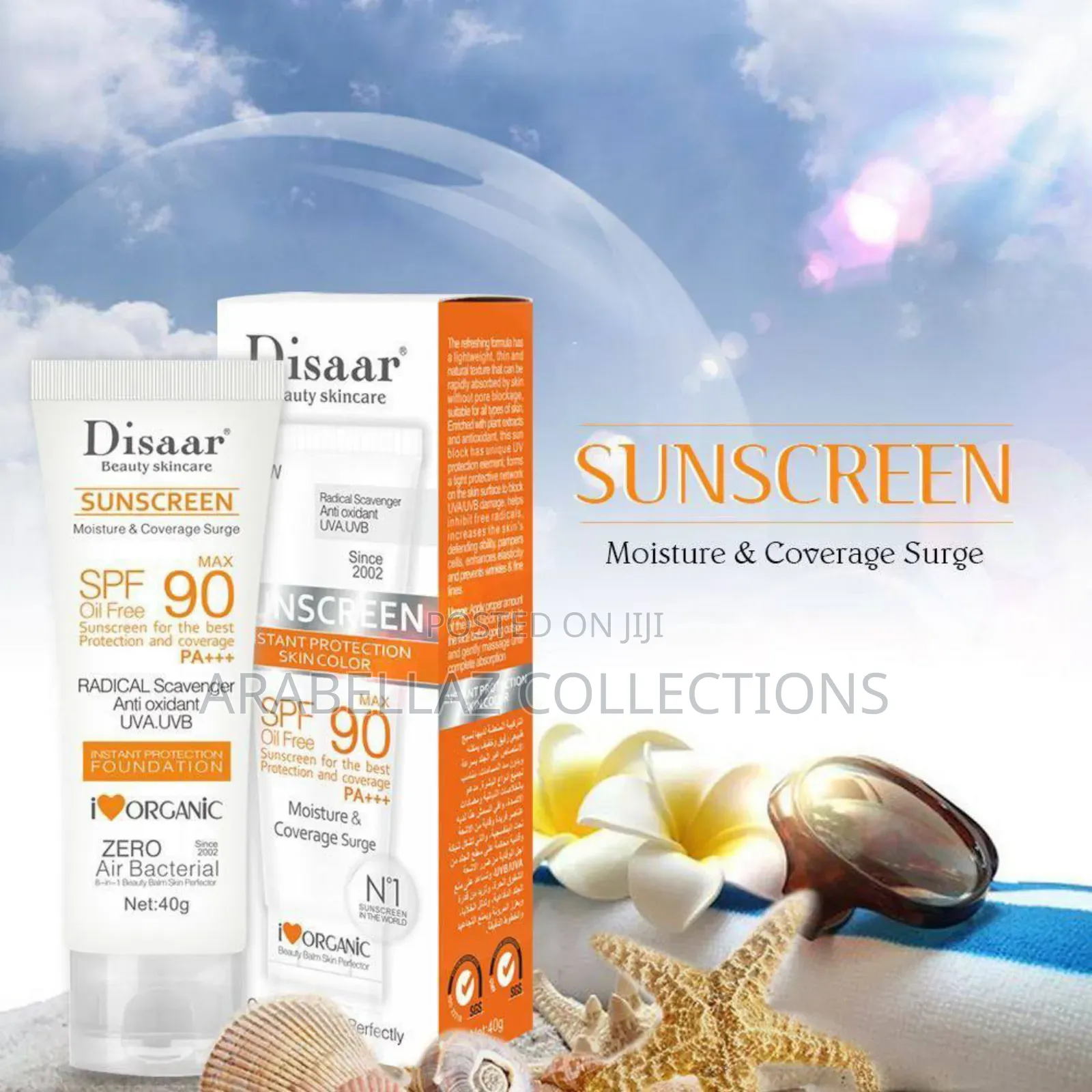 Sunscreen SPF 90 Vc for Sunburn and Sun Protection