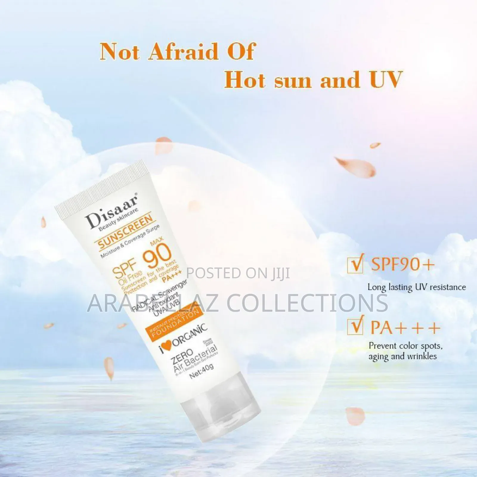 Sunscreen SPF 90 Vc for Sunburn and Sun Protection