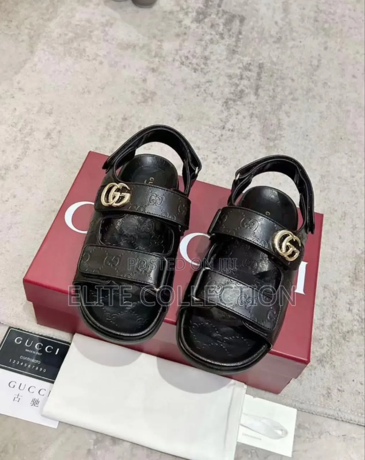 Original Gucci Luxe Slide* 37 -42 Color: Red And Black* Fully Boxed*