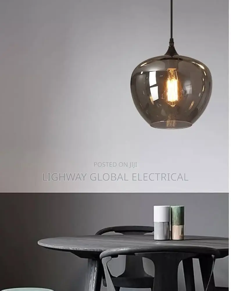 Nordic Amber Glass Pendant Chandelier