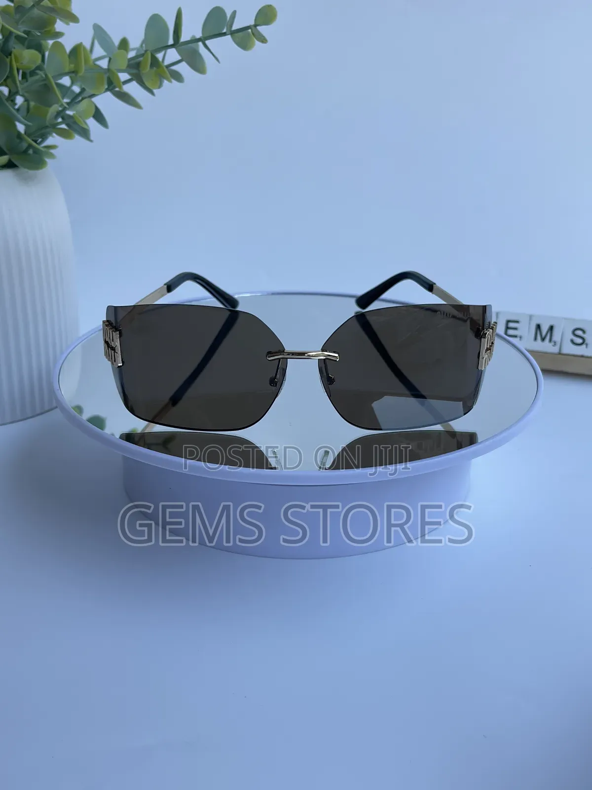 Miu Miu Rimless Sunglasses for Women