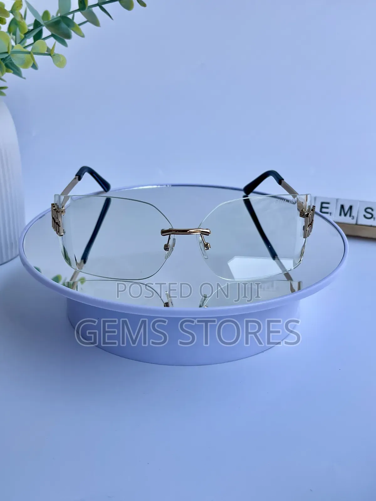 Miu Miu Rimless Sunglasses for Women