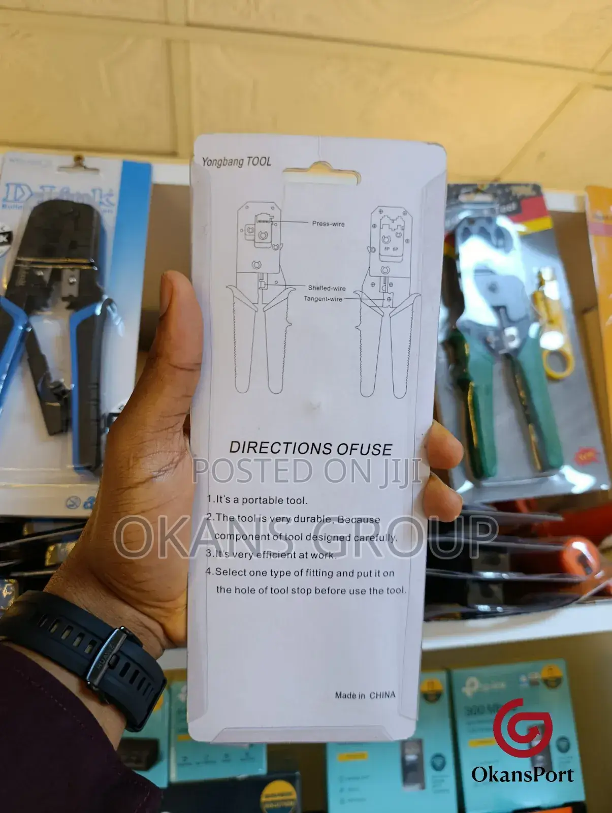 Yongbang Crimping Tool Pass-Through Rj45 Rj11 Network Cable Crimper