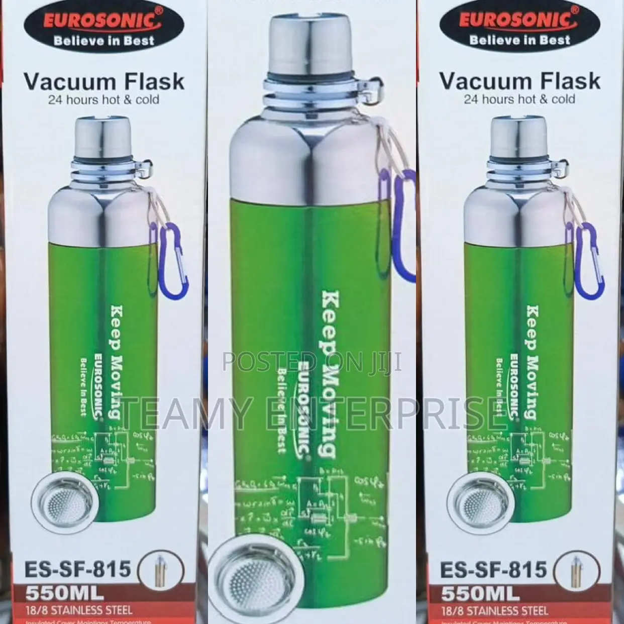 550ml Eurosonic Stainless Steel Vacuum Flask