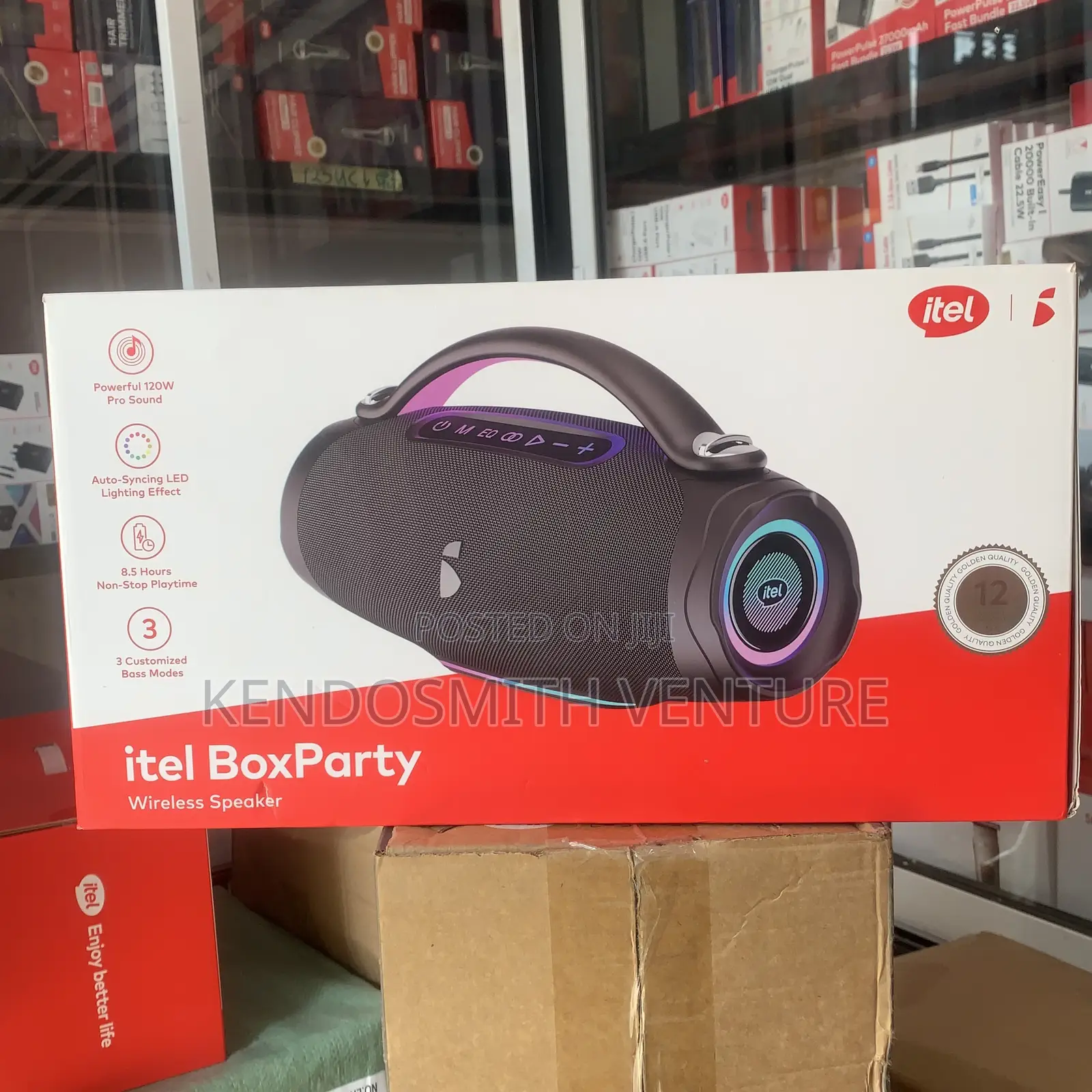 Itel Box Party 120 Watts Bluetooth Speaker With Led Lights