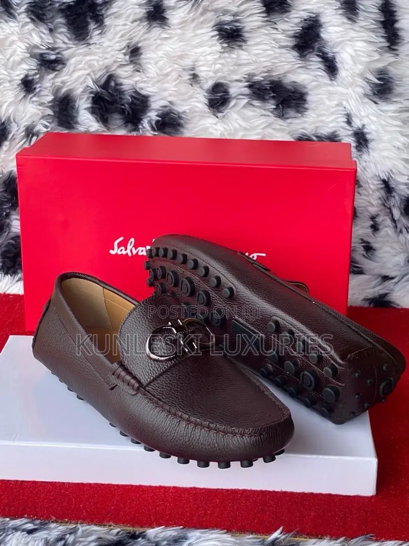 Original Salvatore Ferragamo Loafers Drivers for Men