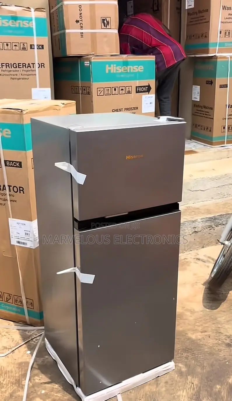 Brand Néw Hisense Doble Door Refrigerator 172l Full Copper Compressor