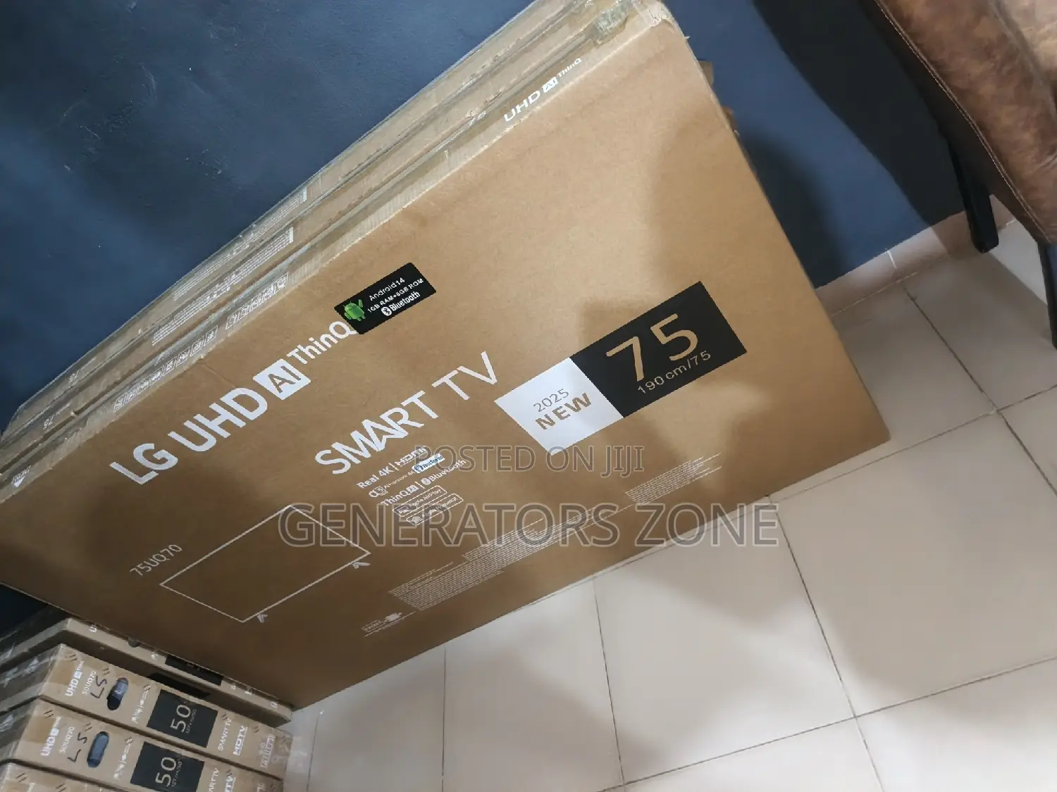 Lg Resolution Smart Tv 75"Inches + Internet Access