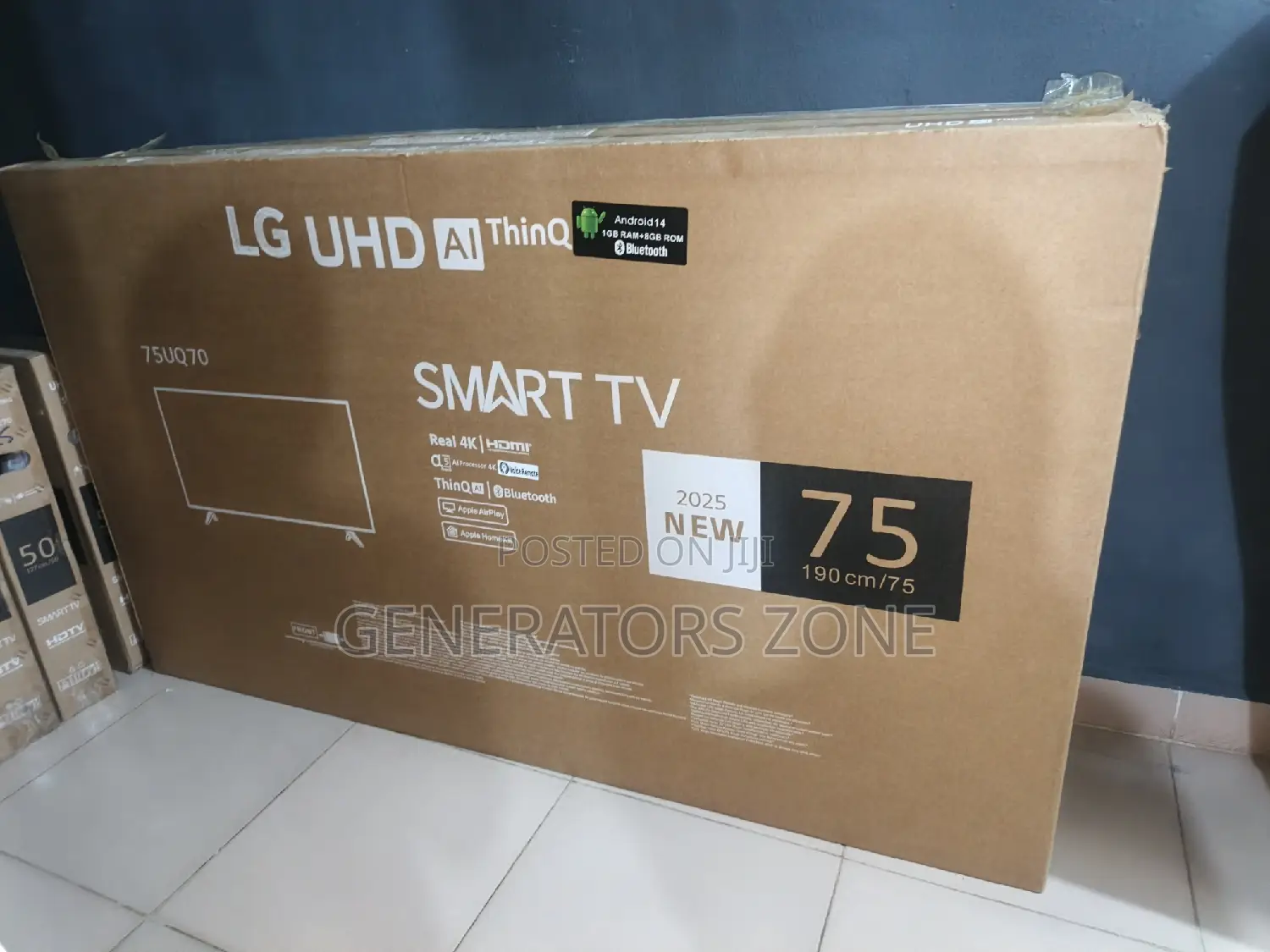 Lg Resolution Smart Tv 75"Inches + Internet Access
