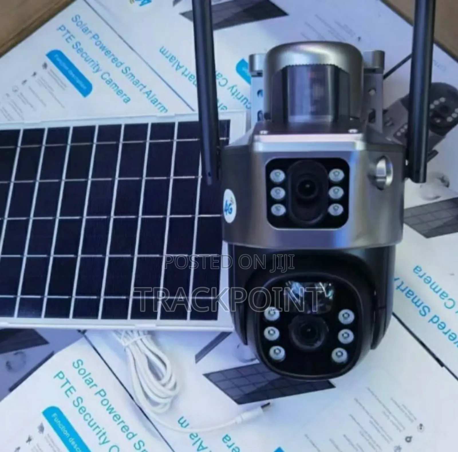 4g Simcard Rotational 10mp Three-Lens Solar Camera