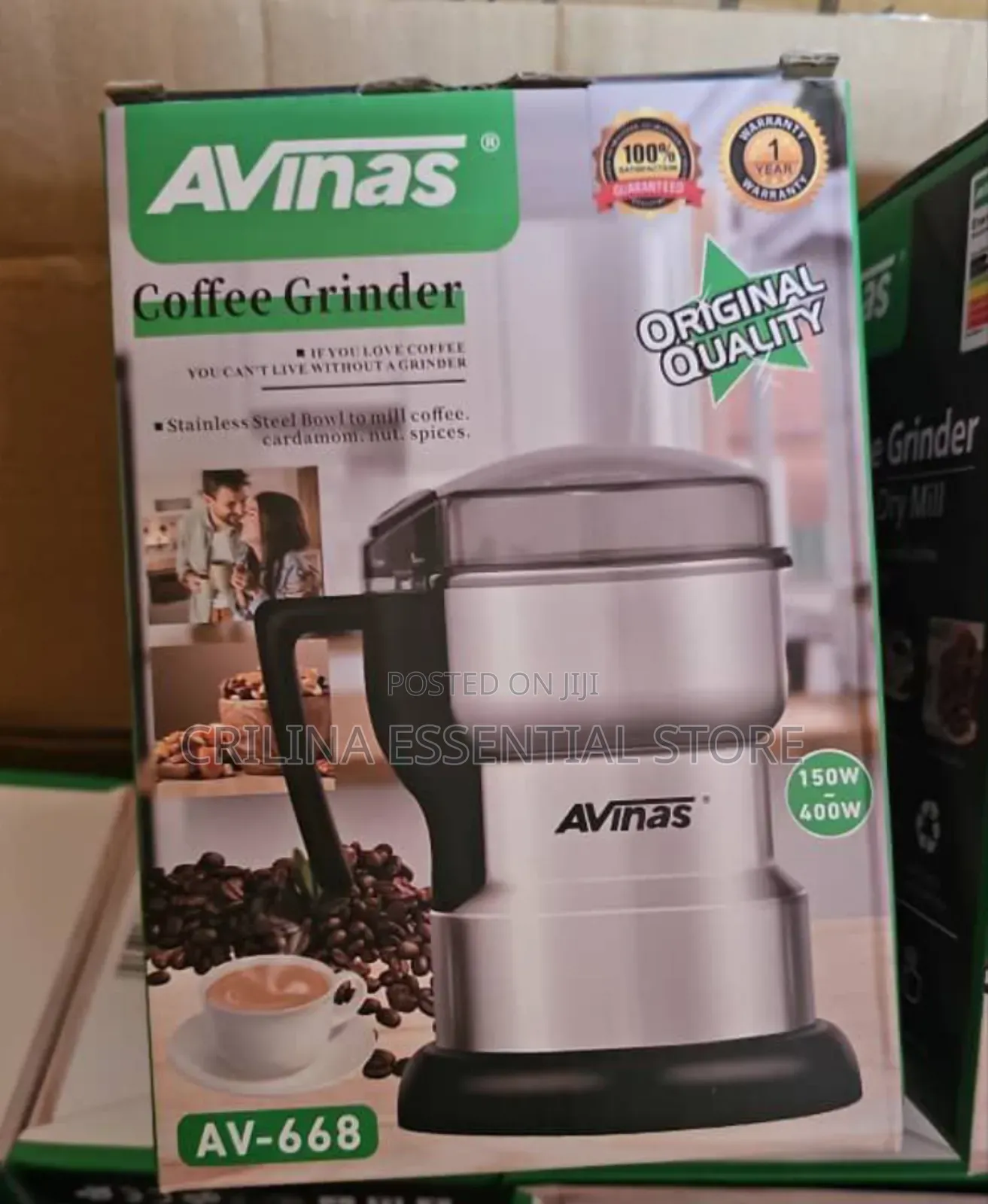 Avinas Electric Powder Grinding Machine for Spices, Grains, and Beans