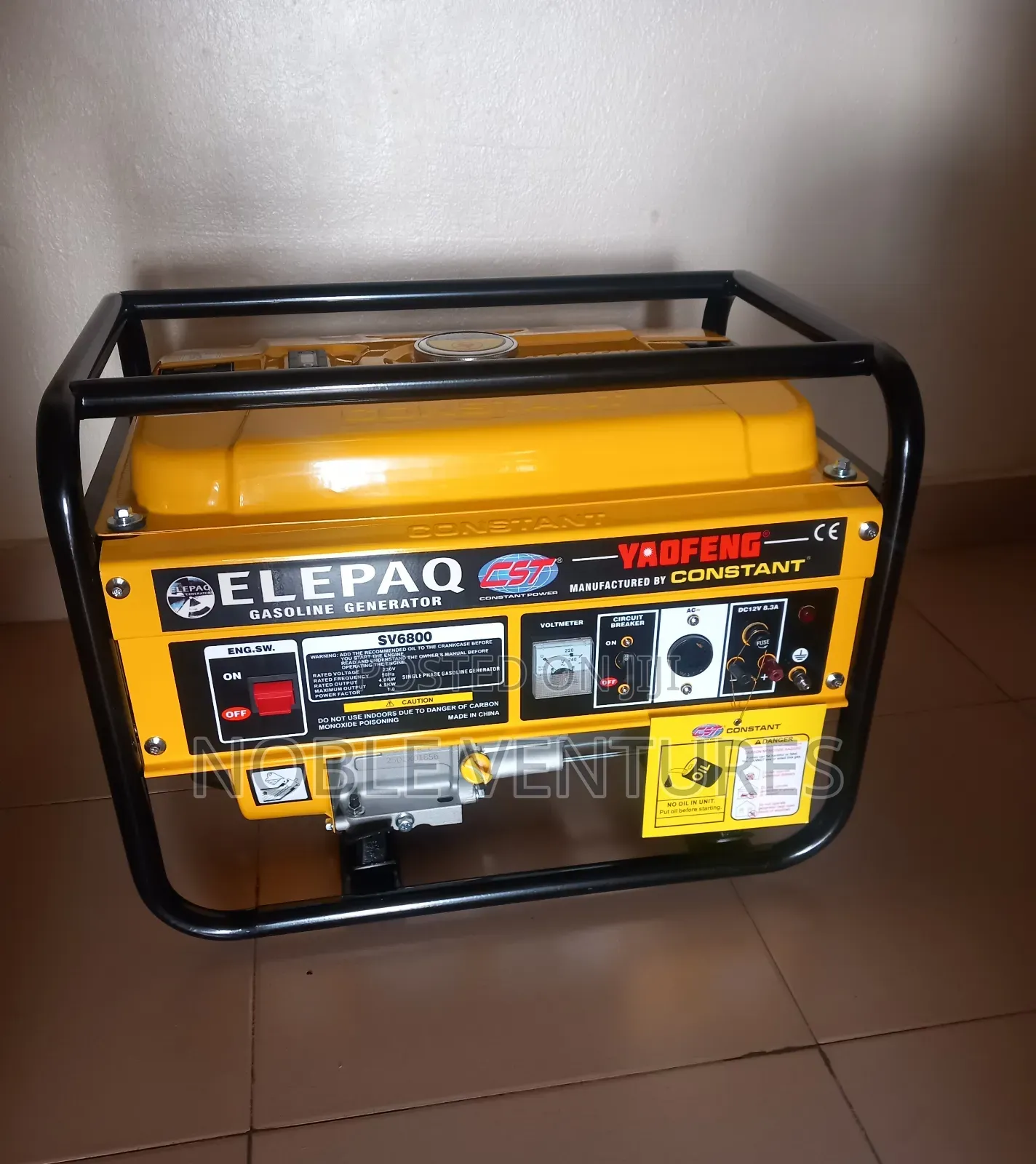 Original Constant Elepaq 4.5kva Manual Generator 100%Copper
