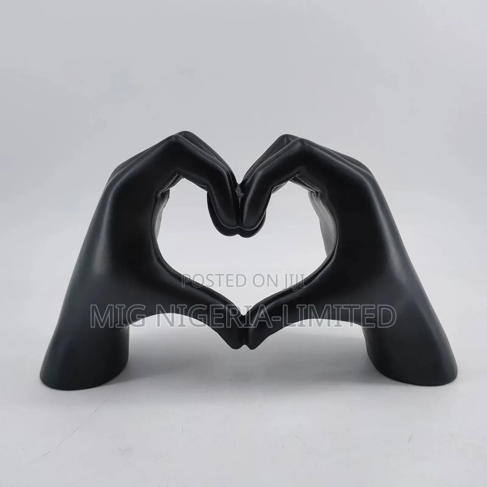 New Art Home Decor Modern Rock Gesture Statue Gold Hand