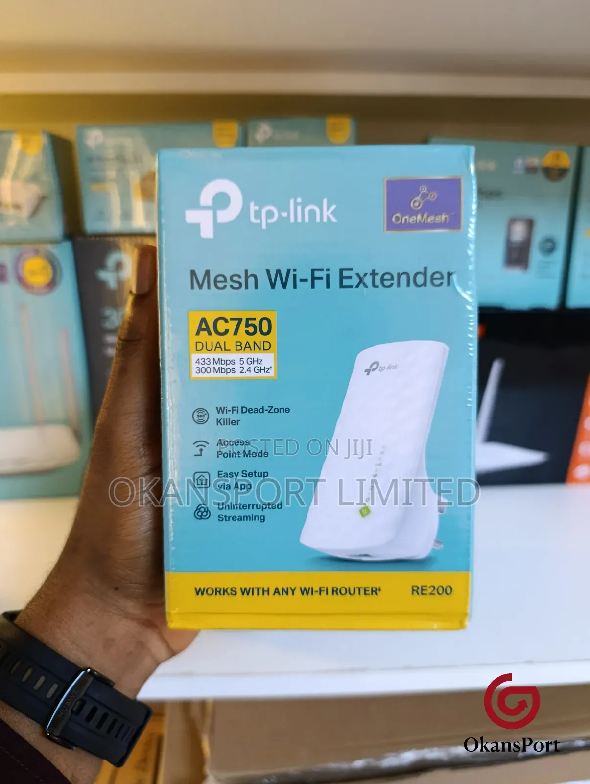 Tp-Link Re200 Ac750 Mesh Wifi Extender 433 MBPS 5ghz / 300 MBPS 2.4ghz
