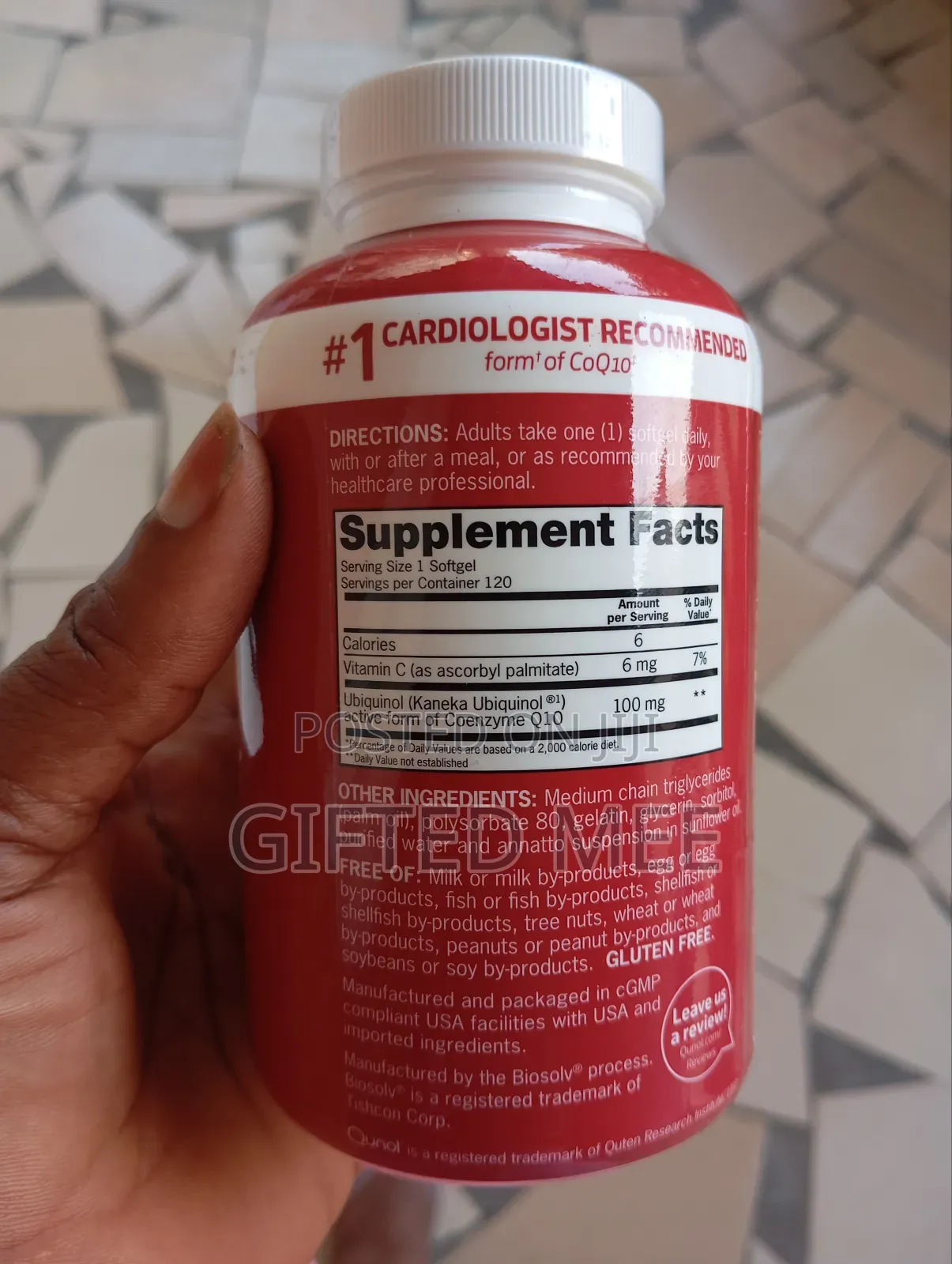 Qunol Coq10 Ubiquinol, 100mg X 120 Softgels