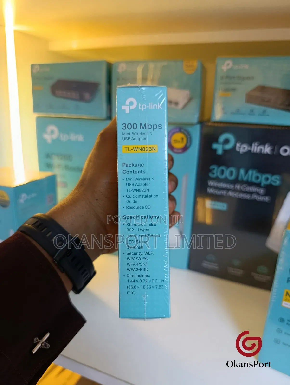 Tp-Link Tl-Wn823n N300 Mini Wireless Usb Adapter –300mbps Wi-Fi Dongle