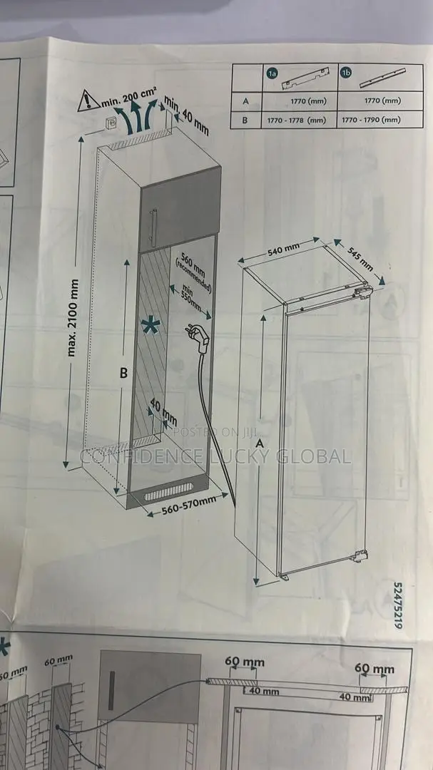 Intergrated/ Built In Fridge Freezer