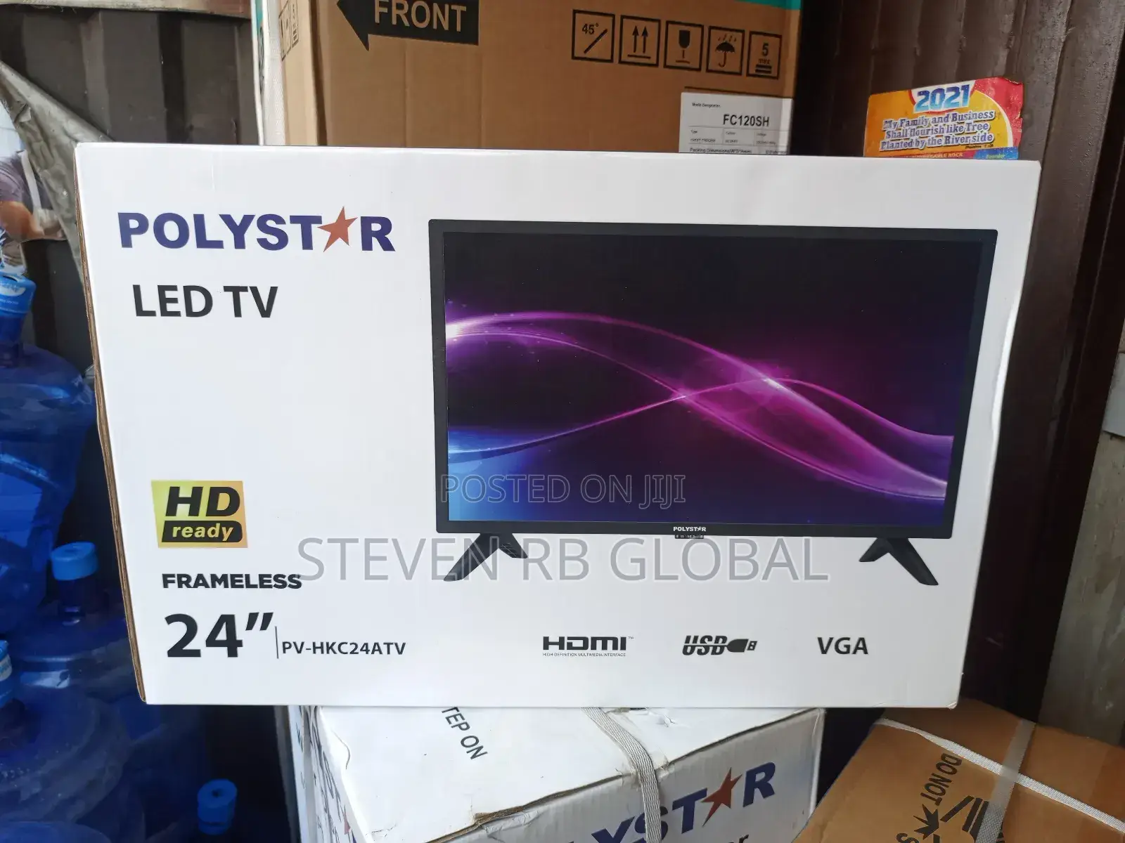 Polystar 24" Led Tv With Free Wall Bracket (Pv-Hkc24atv)