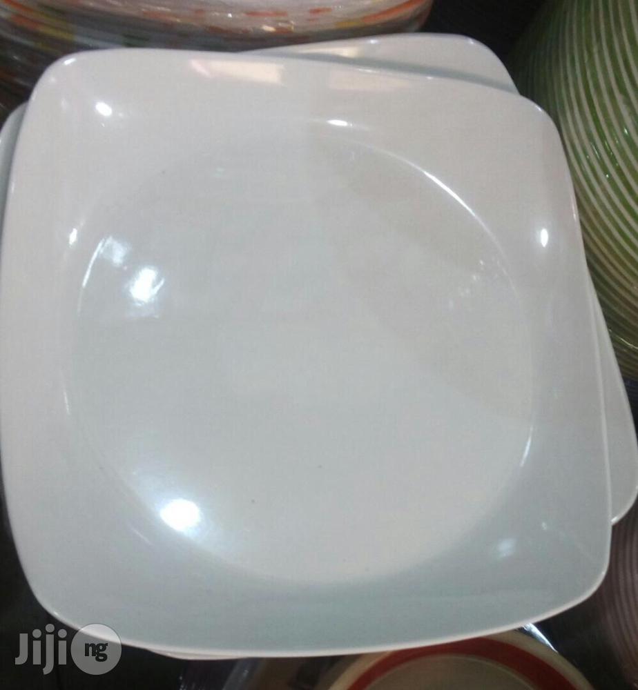 Ceramic/Melamine Flat Plate and Bowl by 12pcs