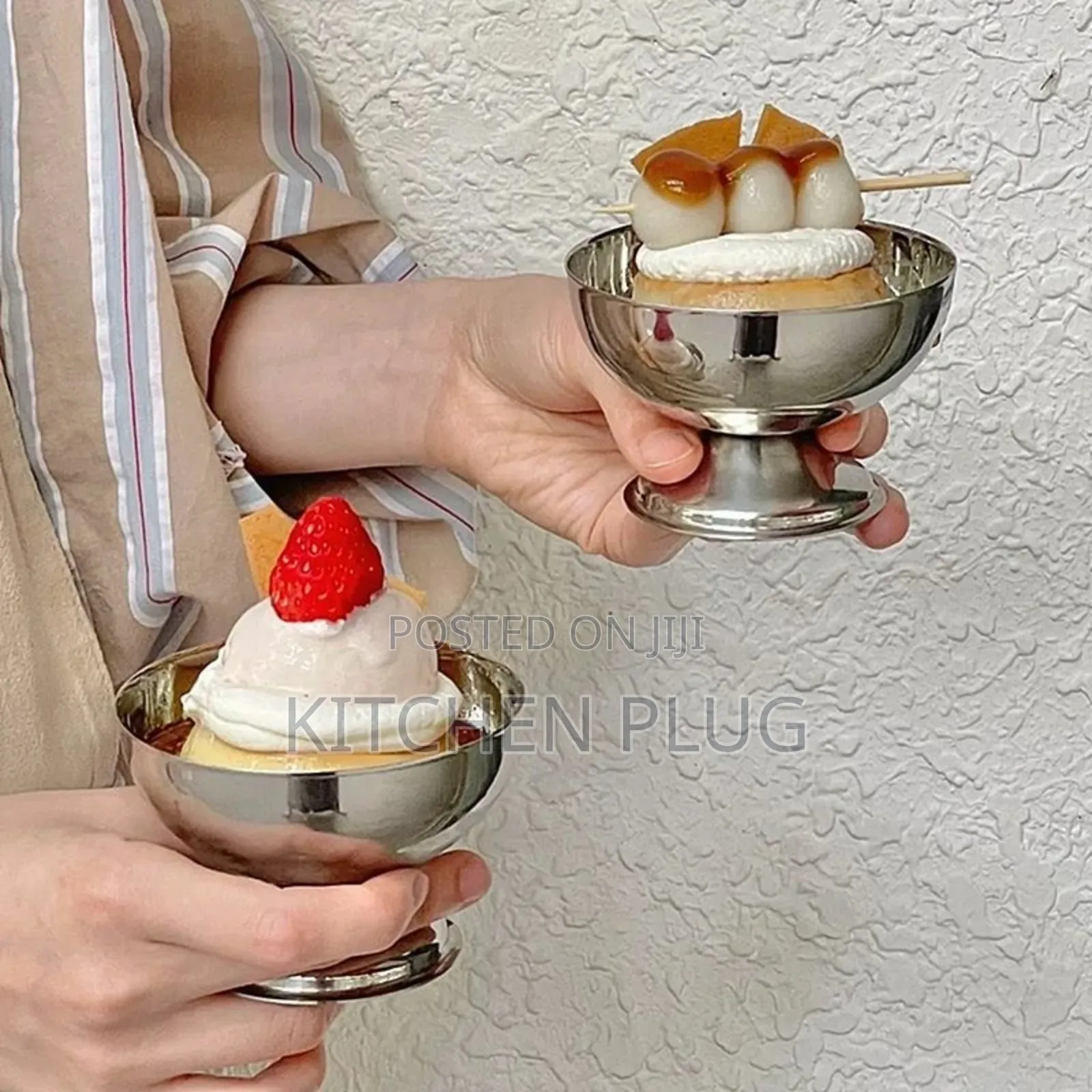 Stainless Steel Dessert Bowls.