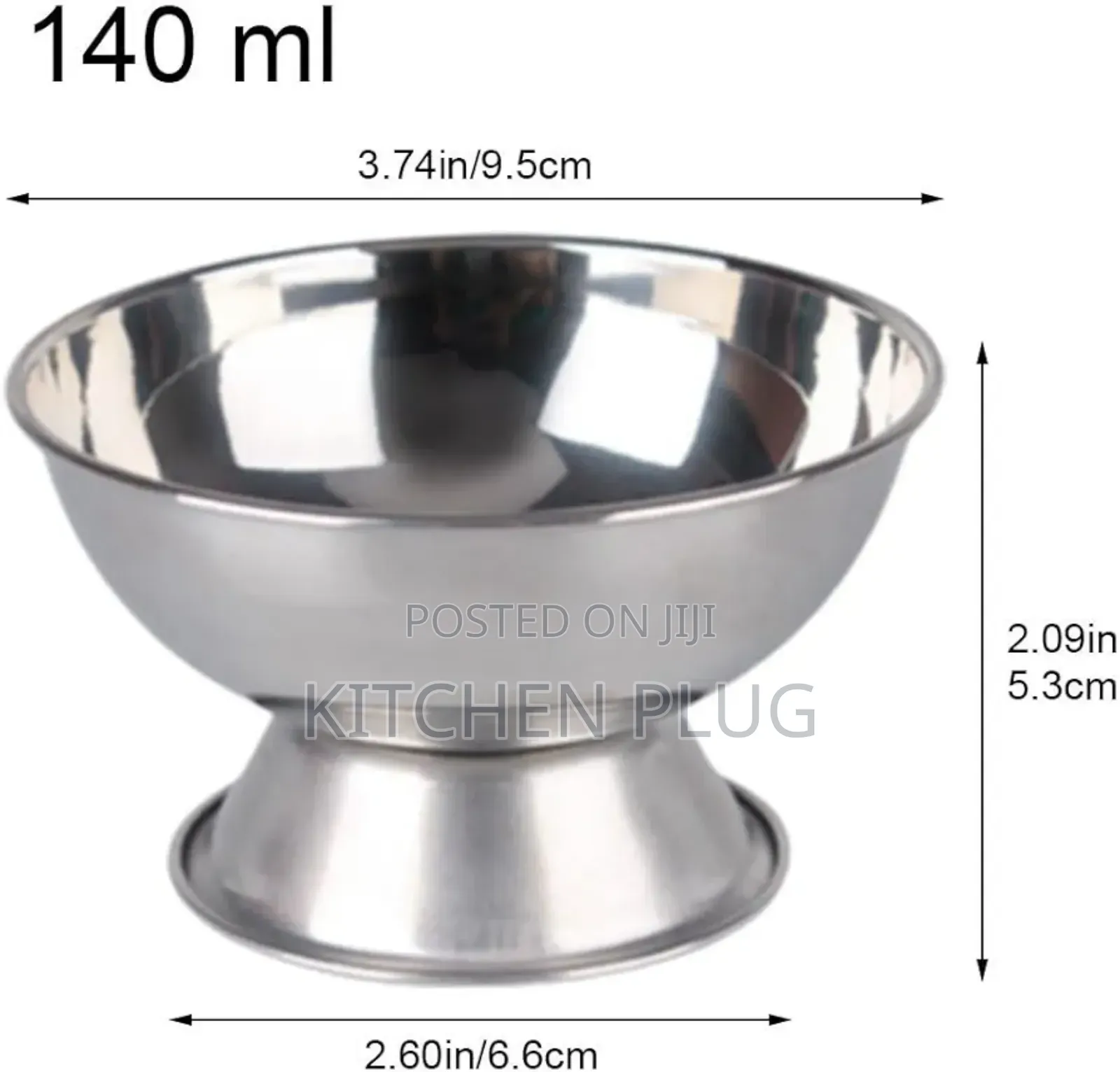 Stainless Steel Dessert Bowls.