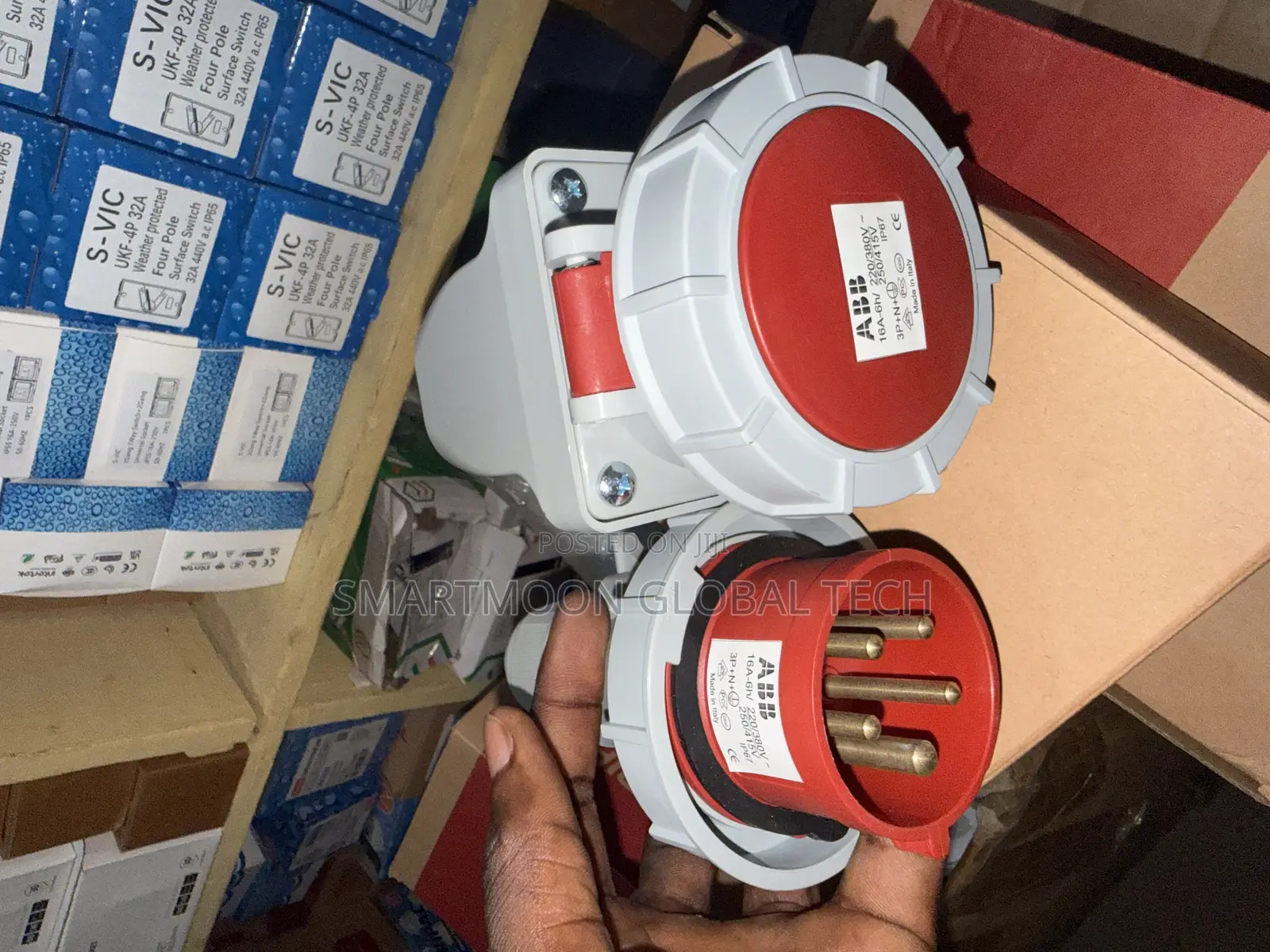 Original Abb 16a 5pin Industrial Socket,Male and Female Socket