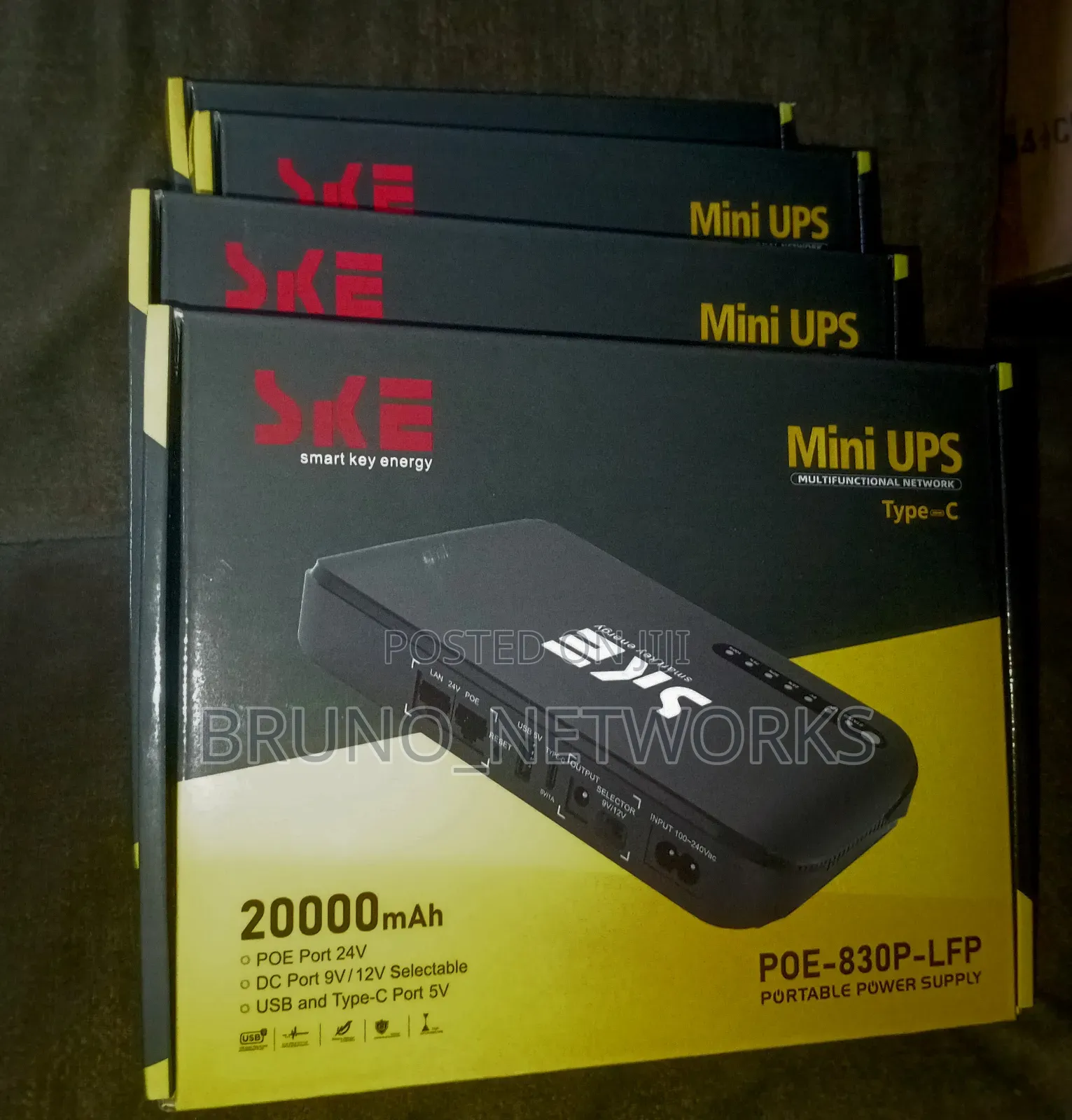 Ske Mini Dc Ups || Poe Router Power Bank 20000mah for Wifi Router/CCTV