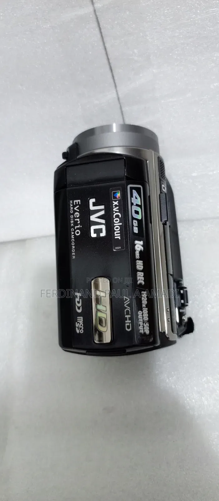 JVC Hd Video and Photo Camera With 40gb Harddisk Mic Port