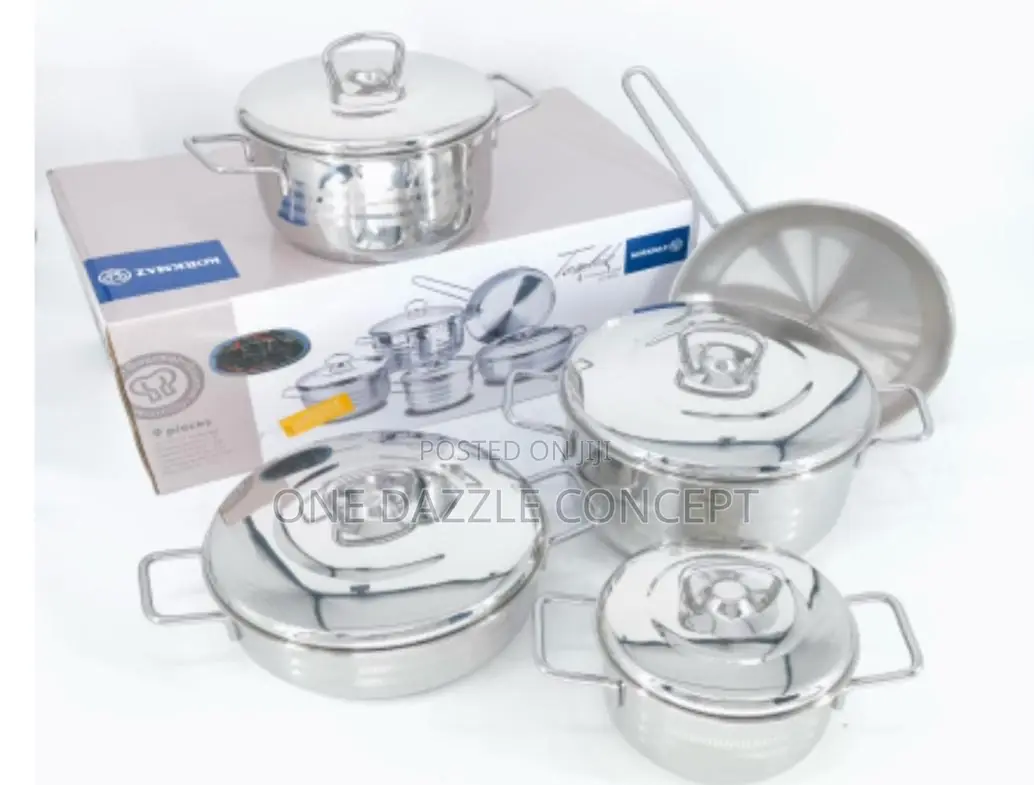 9pcs Korkmaz Stainless Pot