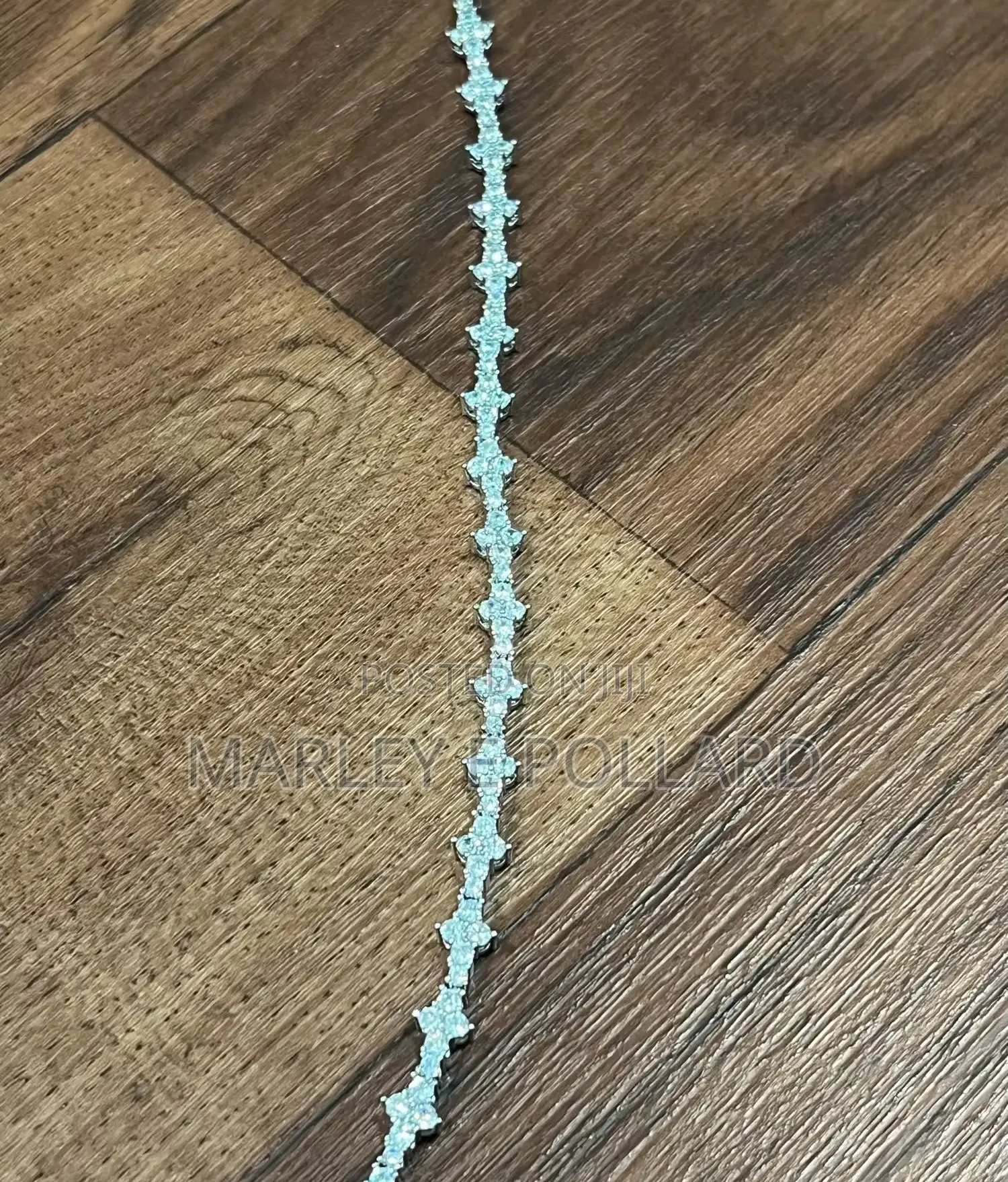 Male Female Silver Tennis Bracelet Cubic Zirconia Peice