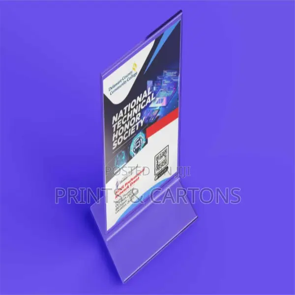Acrylic Table Sign Printing