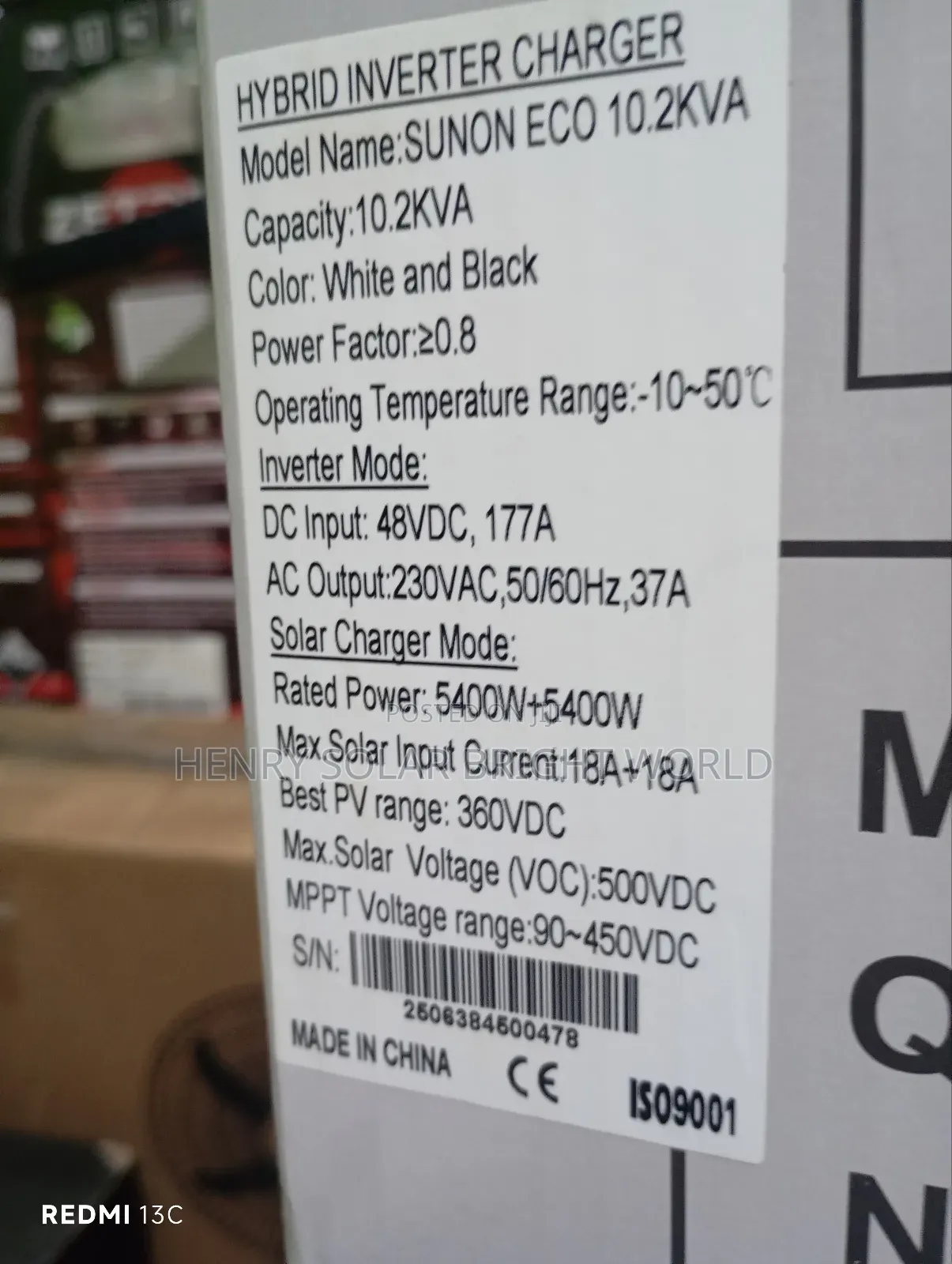 Sako 10.2kva 48v Hibrid Inverter