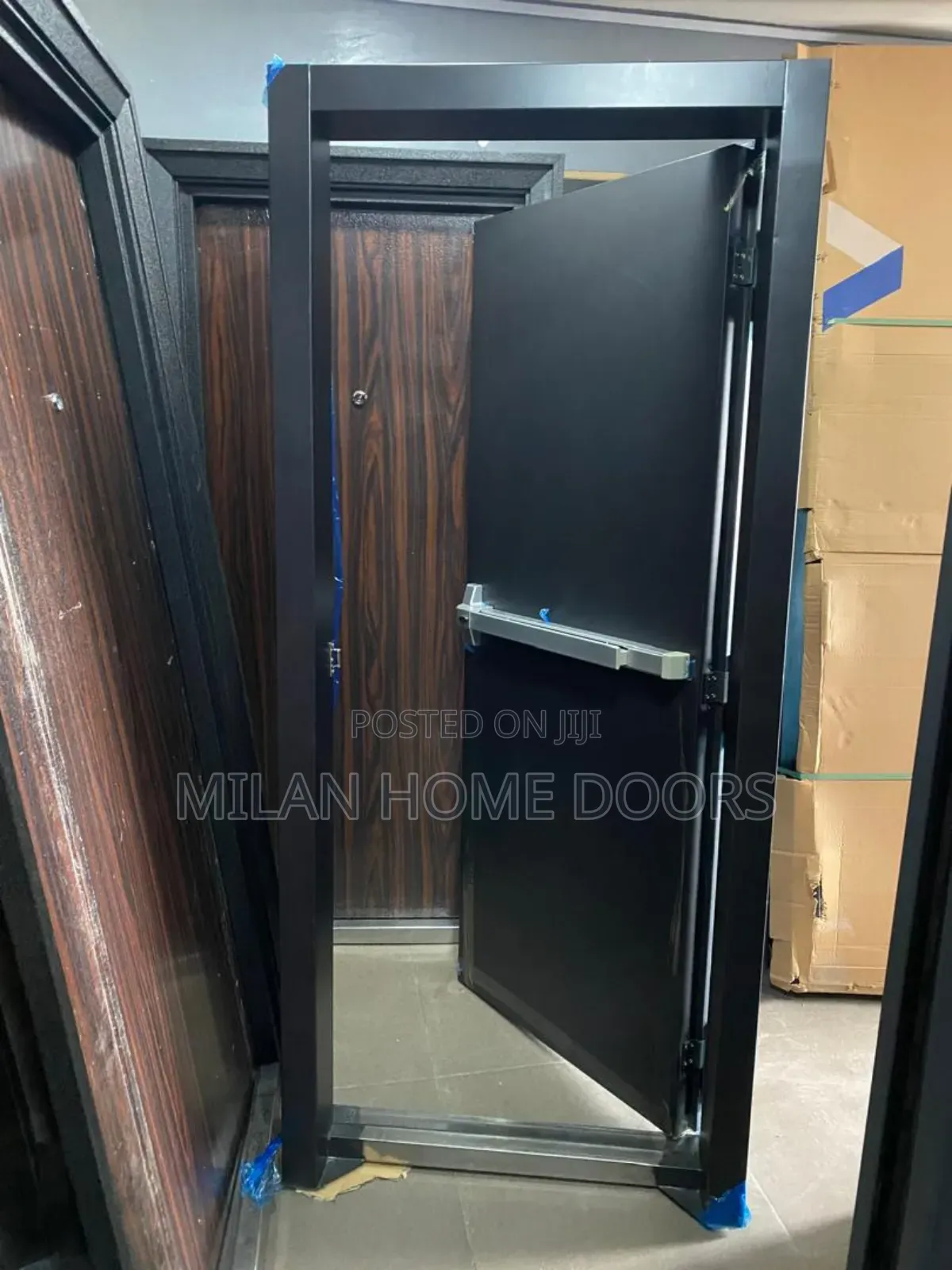 Dark Gray China Fire Exit Emergency Door