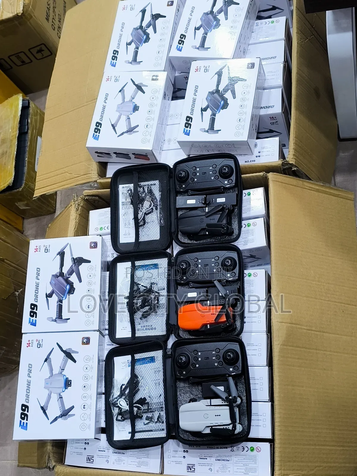 E99 Pro Hd Dual Camera Wifi Drone Quadcopter 2 Batteries for Beginners