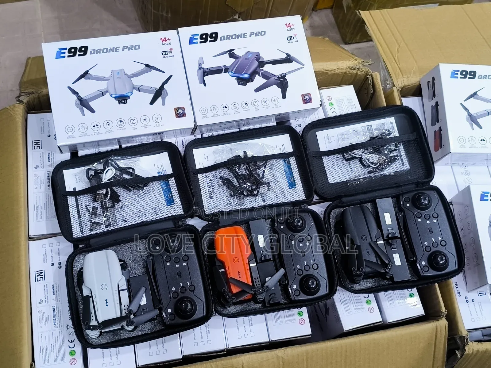 E99 Pro Hd Dual Camera Wifi Drone Quadcopter 2 Batteries for Beginners