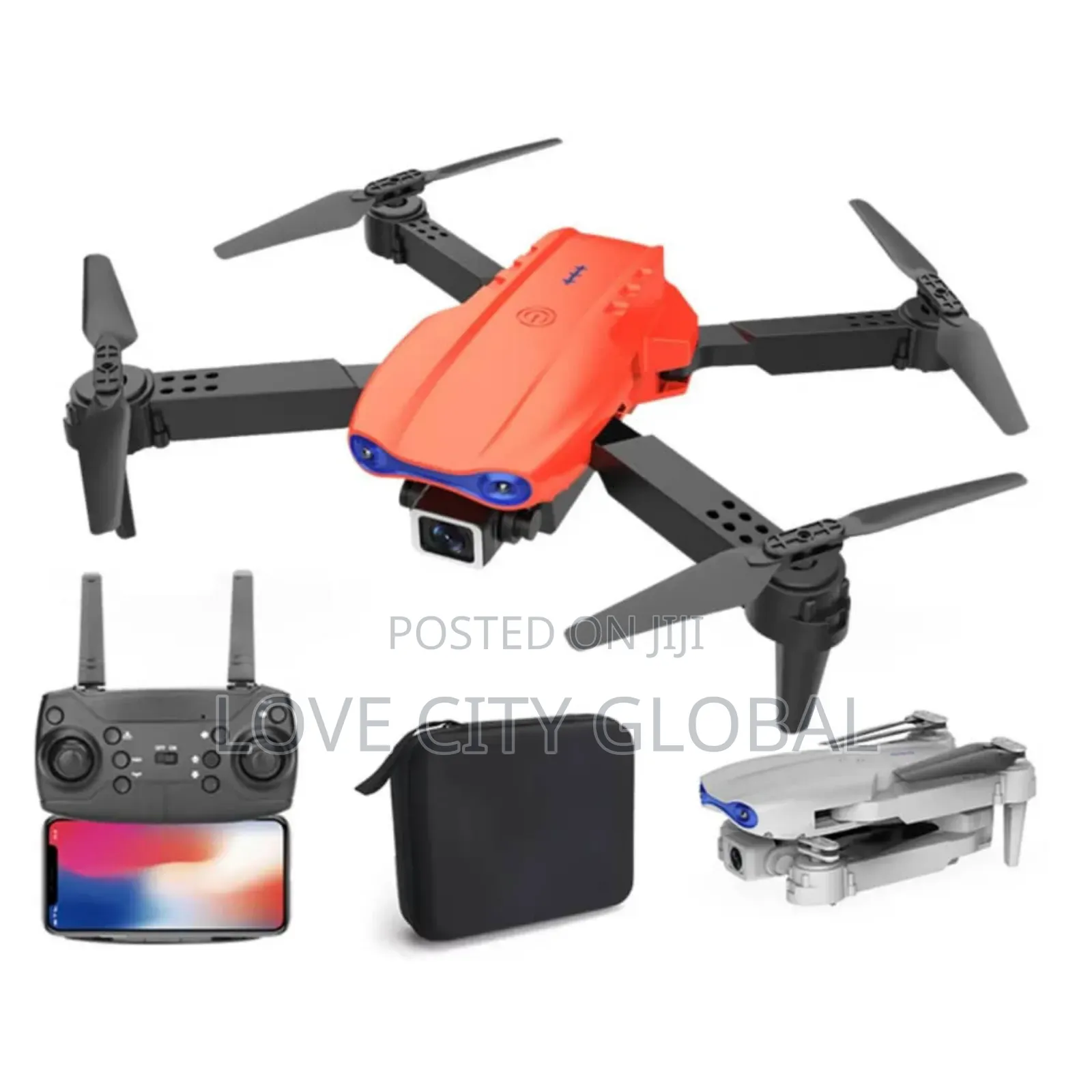 E99 Pro Hd Dual Camera Wifi Drone Quadcopter 2 Batteries for Beginners