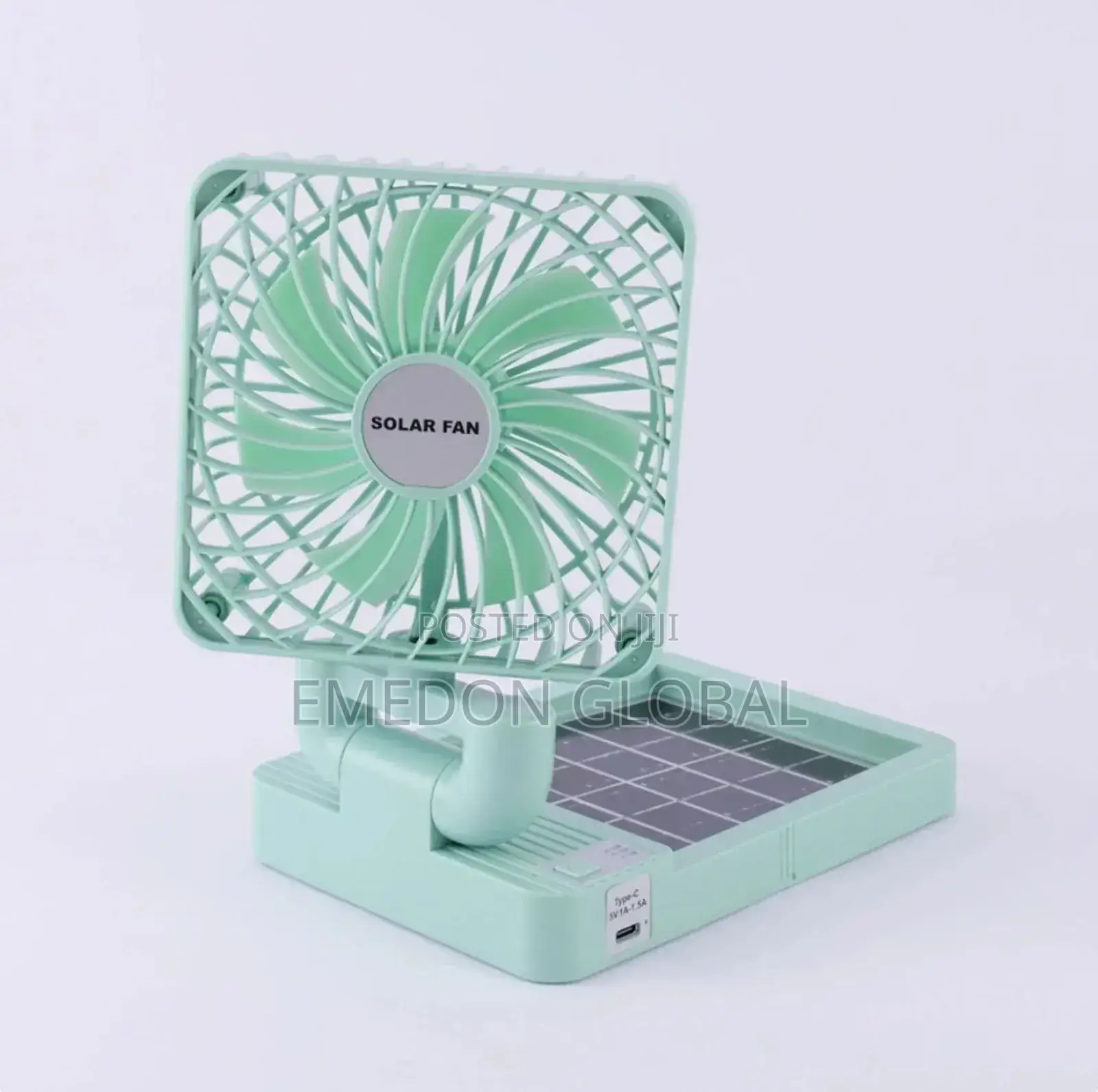 Portable Rechargeable Solar Fan