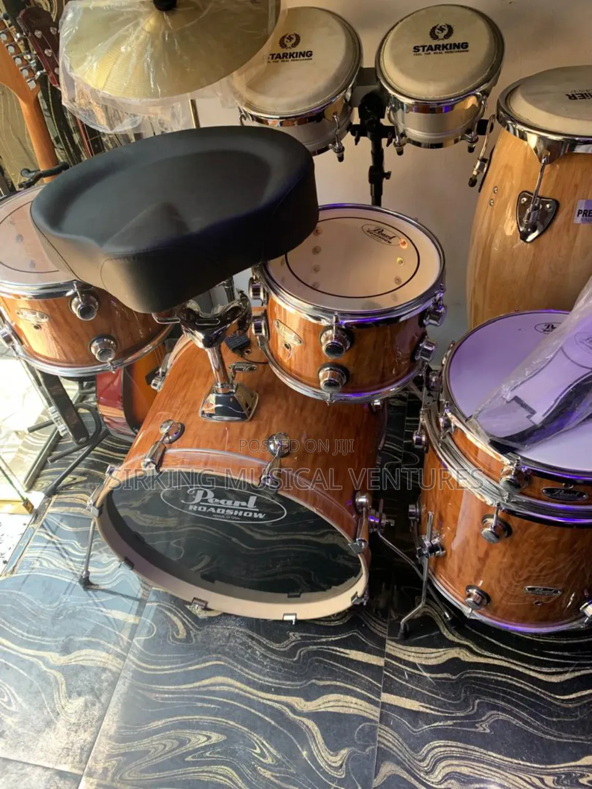 Pearl Roadshow 5 Set Drum With Pearl Cymbal/ Hi-Hat