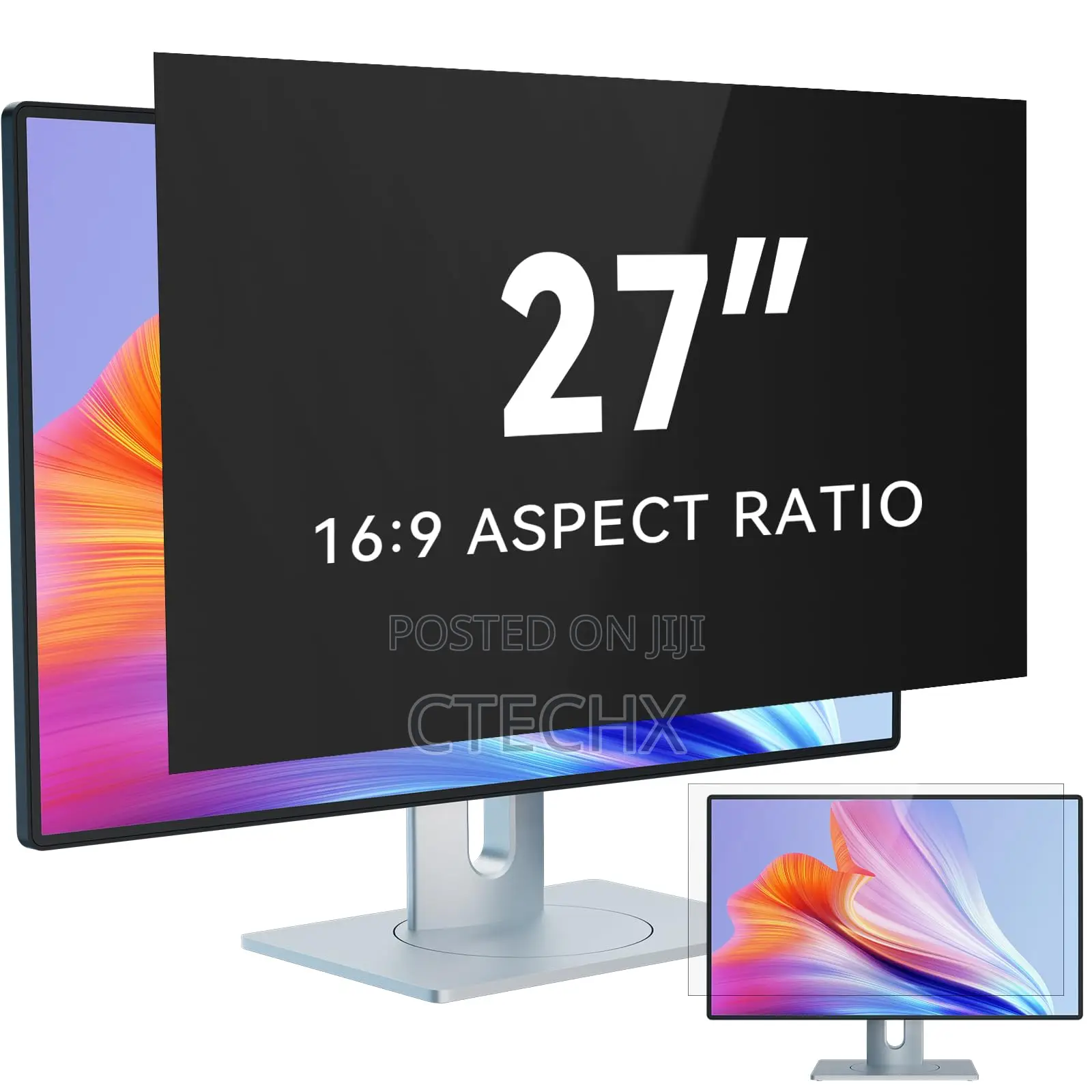 27 Inch Computer Monitor Privacy Screen Filter for 16:9 Aspect Ratio