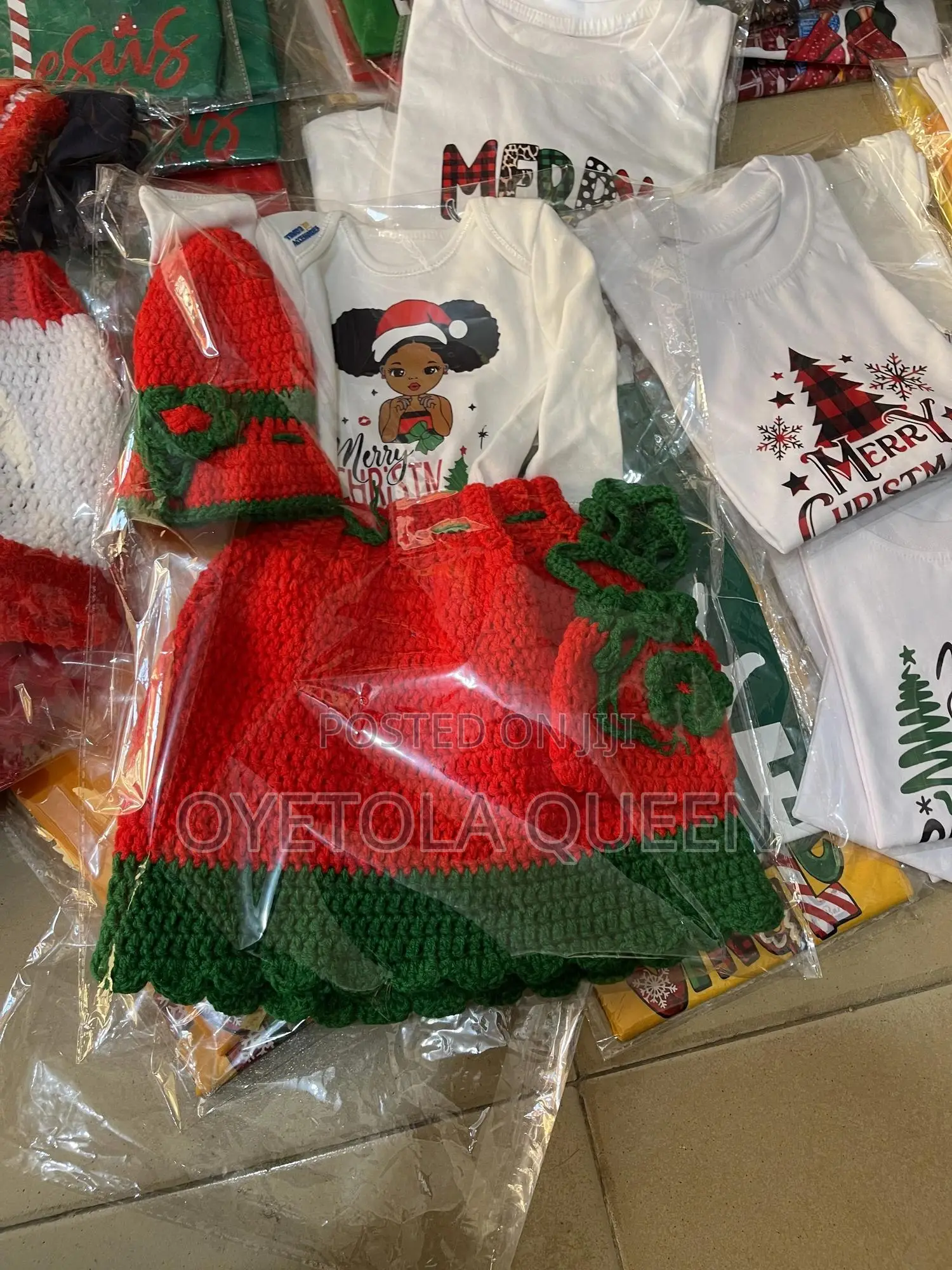 Christmas Bodysuit Sets for Age 0-1yr
