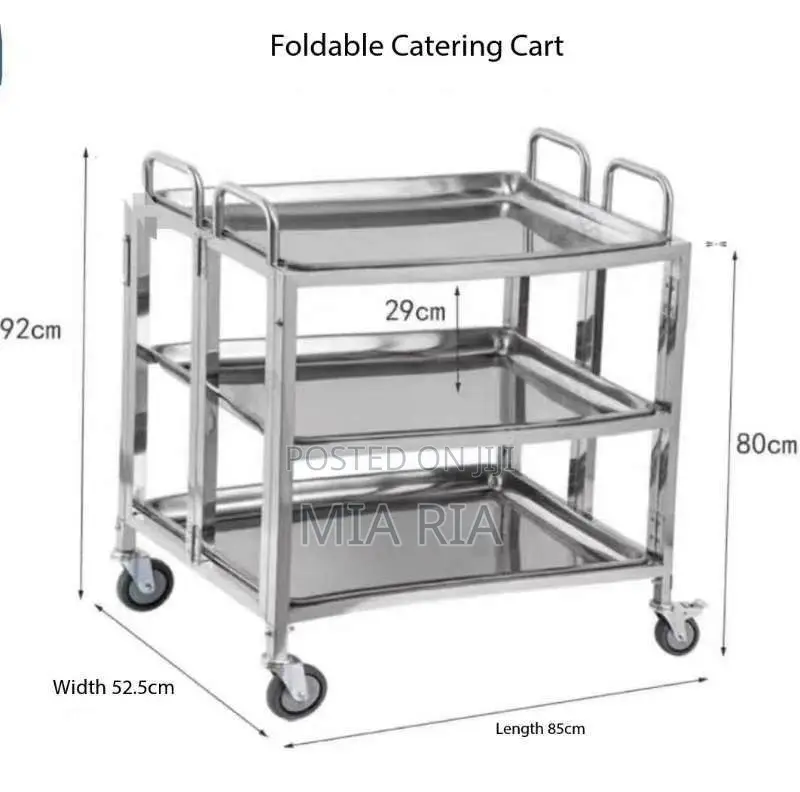 Foldable Stainless Steel Trolley