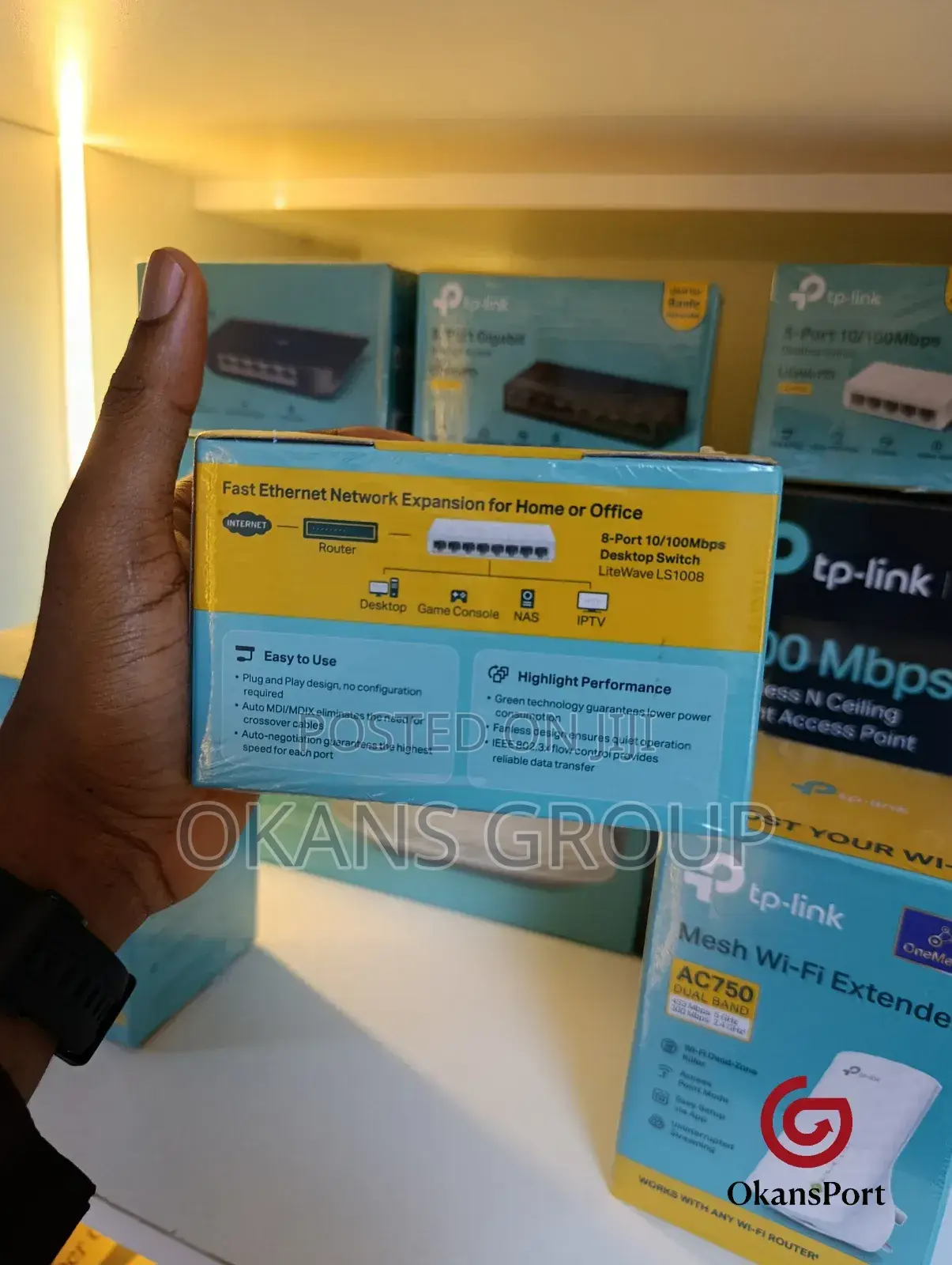 Tp-Link Ls1008 8-Port 10/100mbps Desktop Switch – Litewave Series